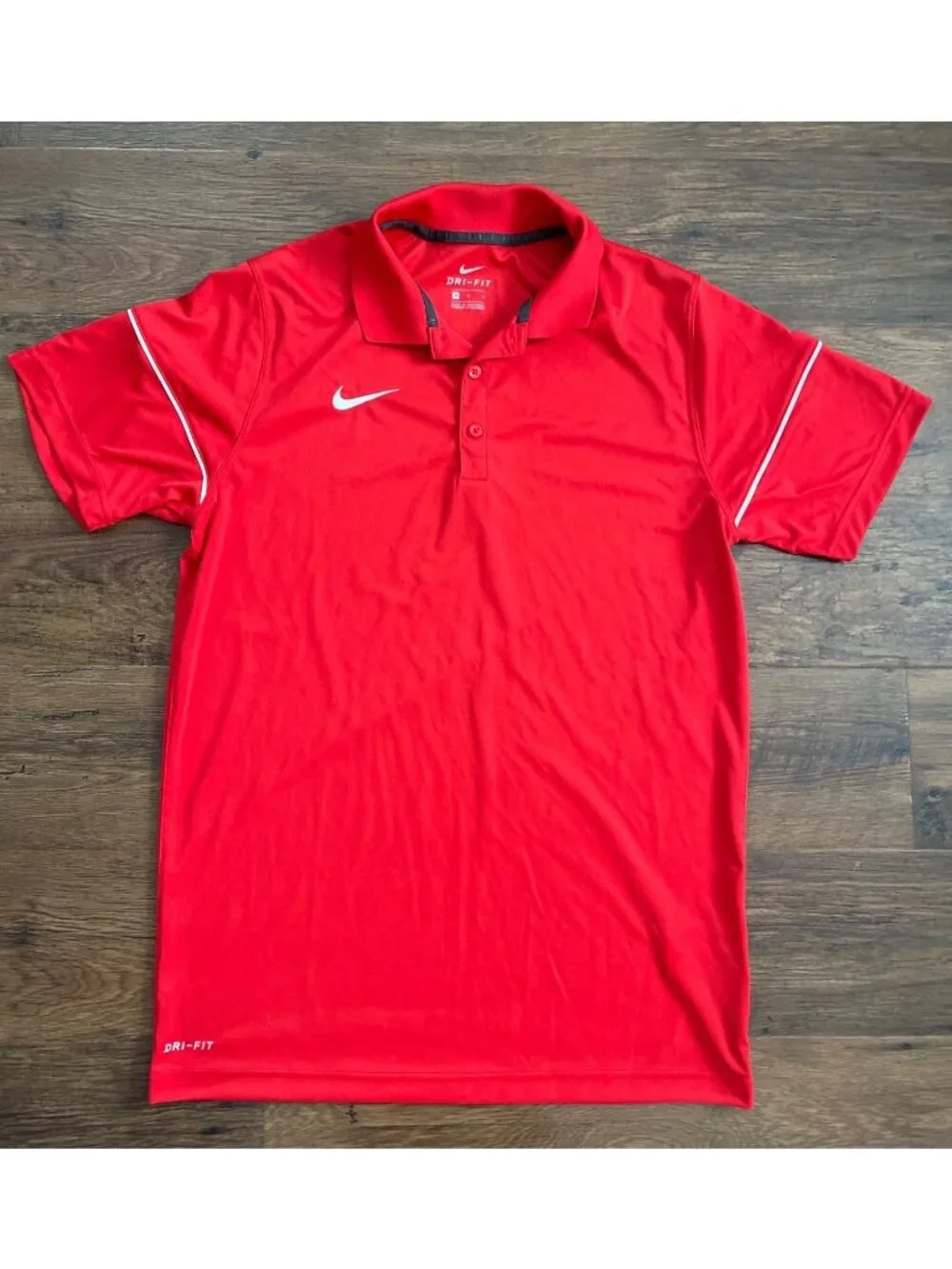 Nike Dri-Fit Red Polo Mens sz Medium